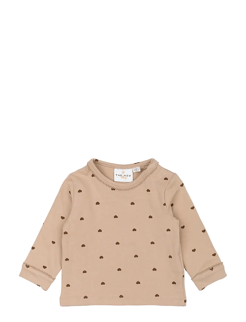 The New - TNSBNova L_S Tee - langærmede t-shirts - humus aop - 0