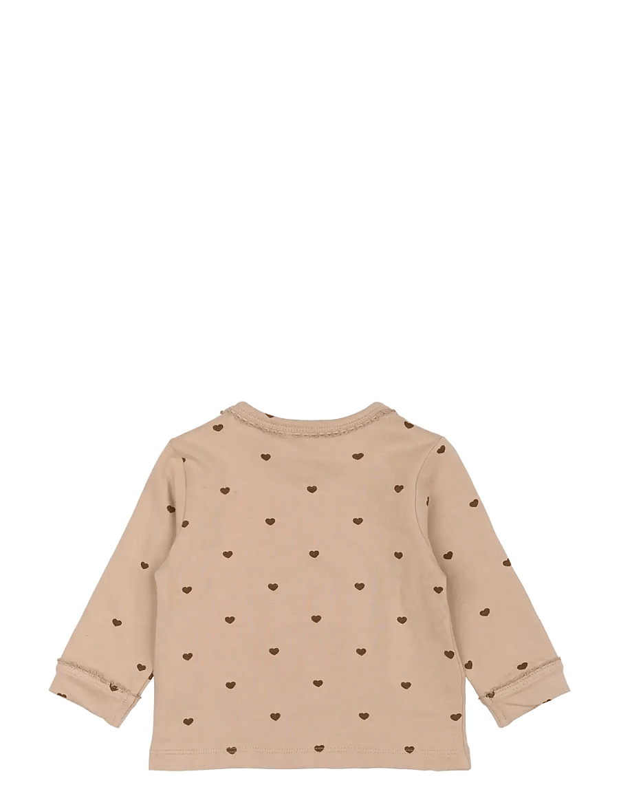 The New - TNSBNova L_S Tee - langærmede t-shirts - humus aop - 1