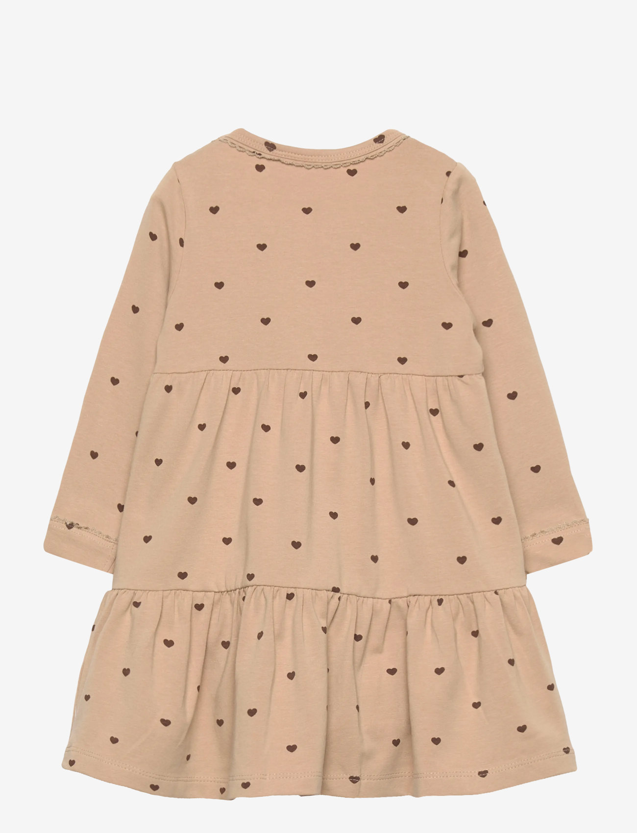 The New - TNSBNova L_S Bodydress - långärmade babyklänningar - humus aop - 1