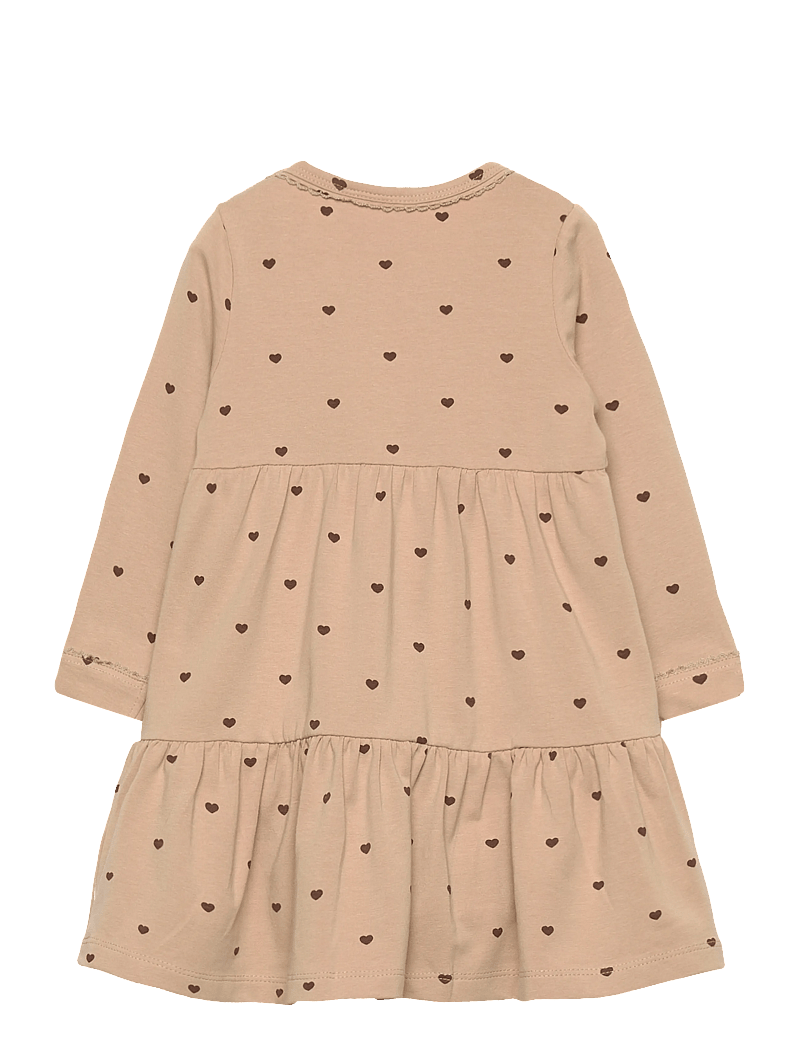 The New - TNSBNova L_S Bodydress - långärmade babyklänningar - humus aop - 1