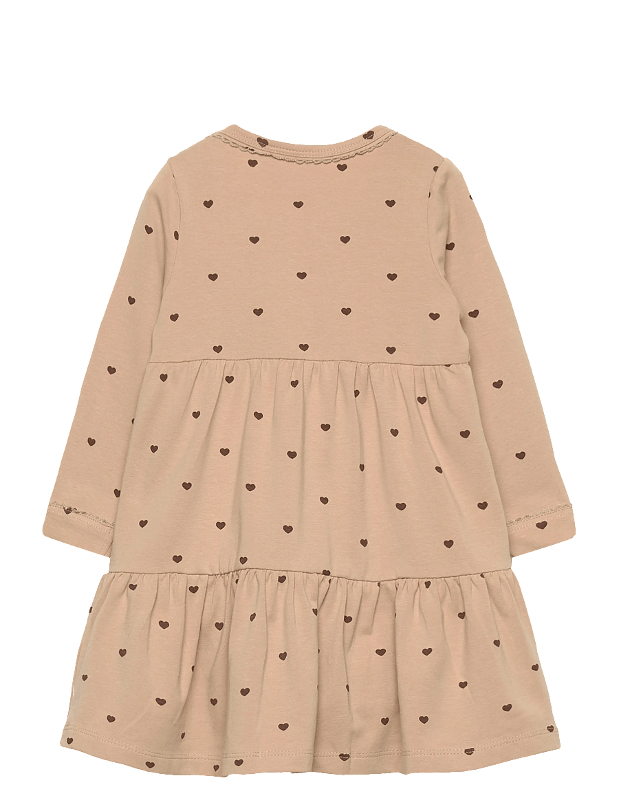 The New - TNSBNova L_S Bodydress - langärmelige babykleider - humus aop - 1