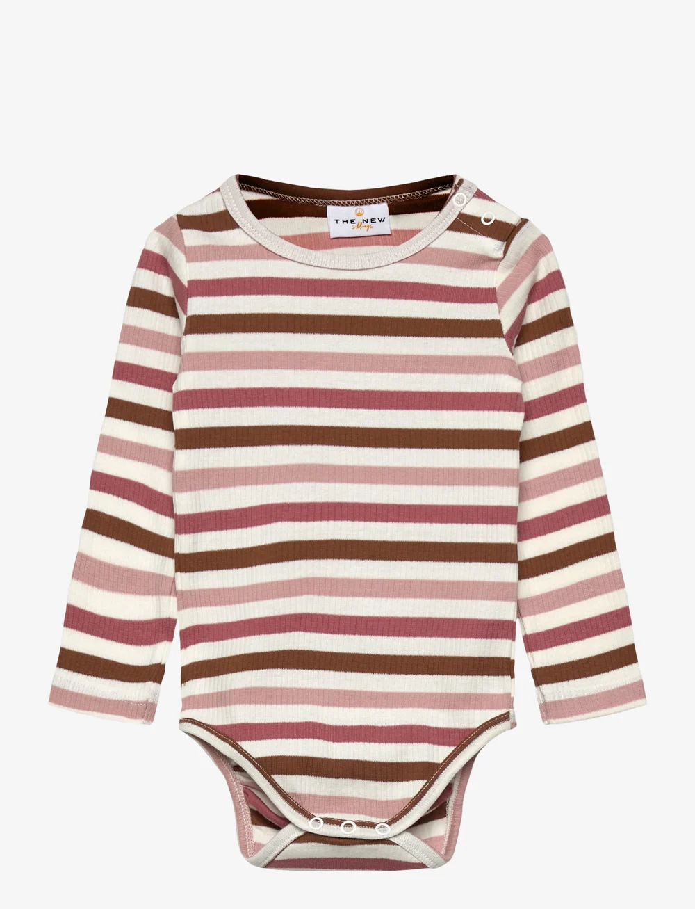 The New - TNSBPama L_S Rib Body - langærmede heldragter - withered rose striped - 0