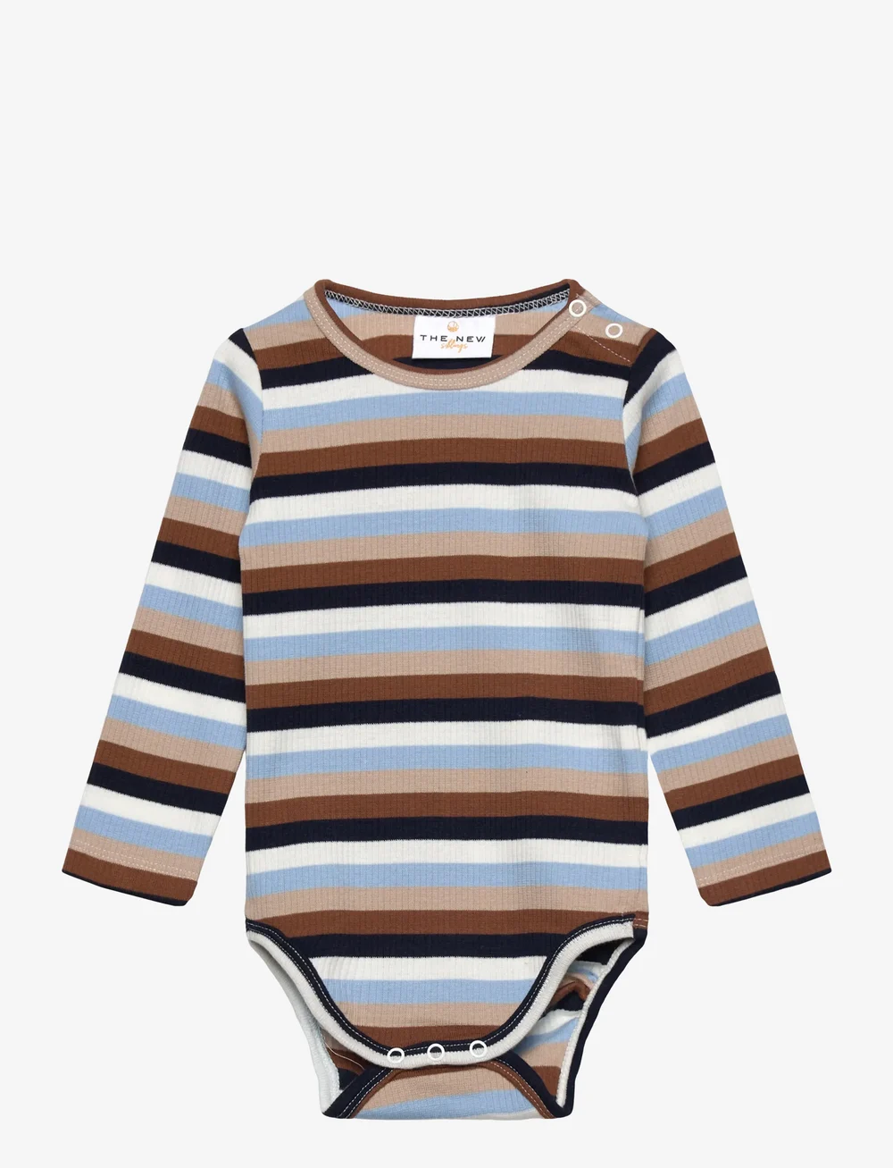 The New - TNSBPark L_S Rib Body - pikkade varrukatega - powder blue striped - 0