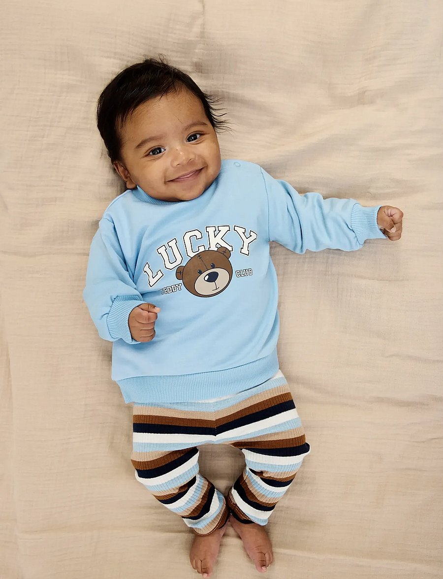 The New - TNSBPark L_S Rib Body - powder blue striped - 3