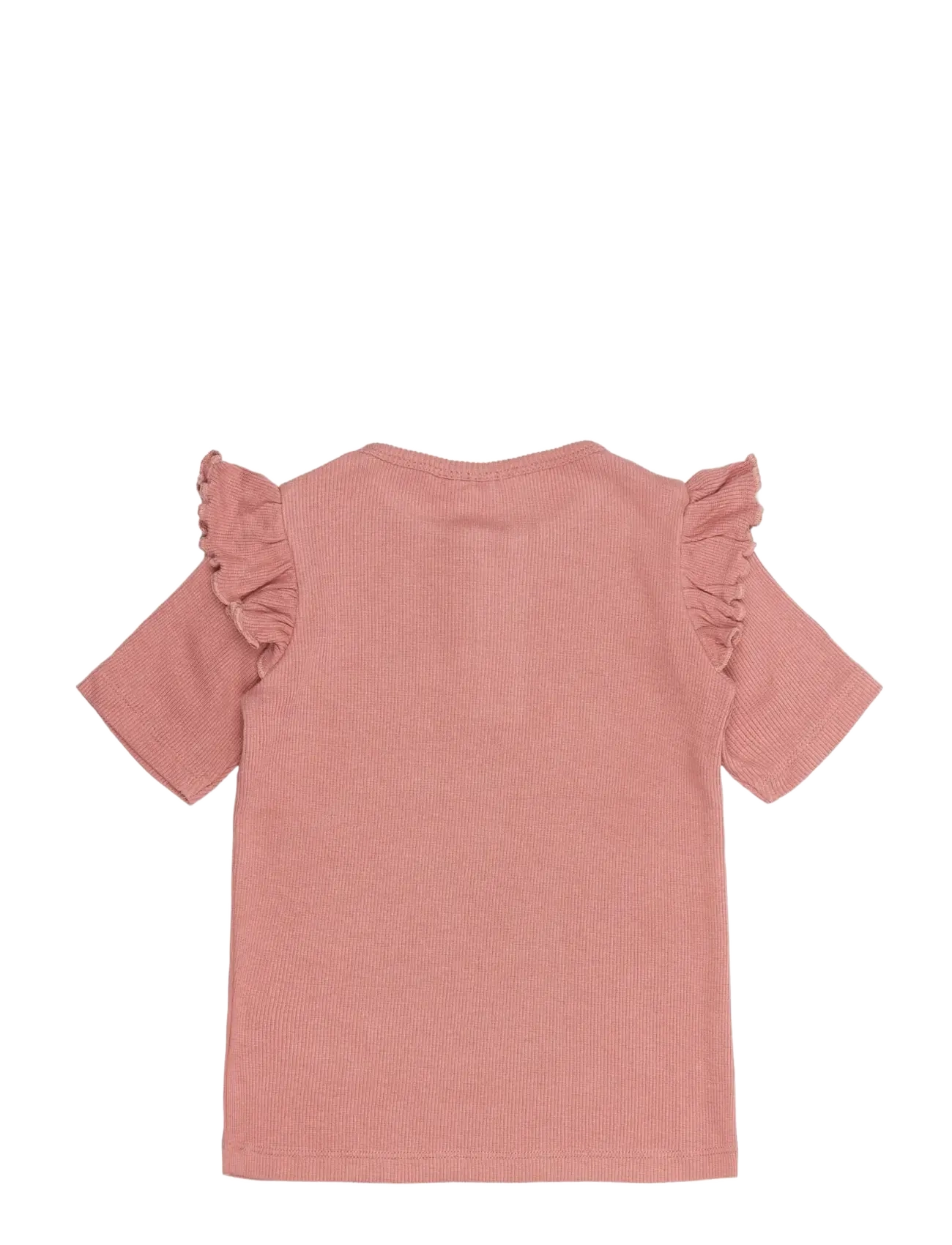 The New - TNSBOriel S_S Rib Tee - short-sleeved t-shirts - old rose - 1