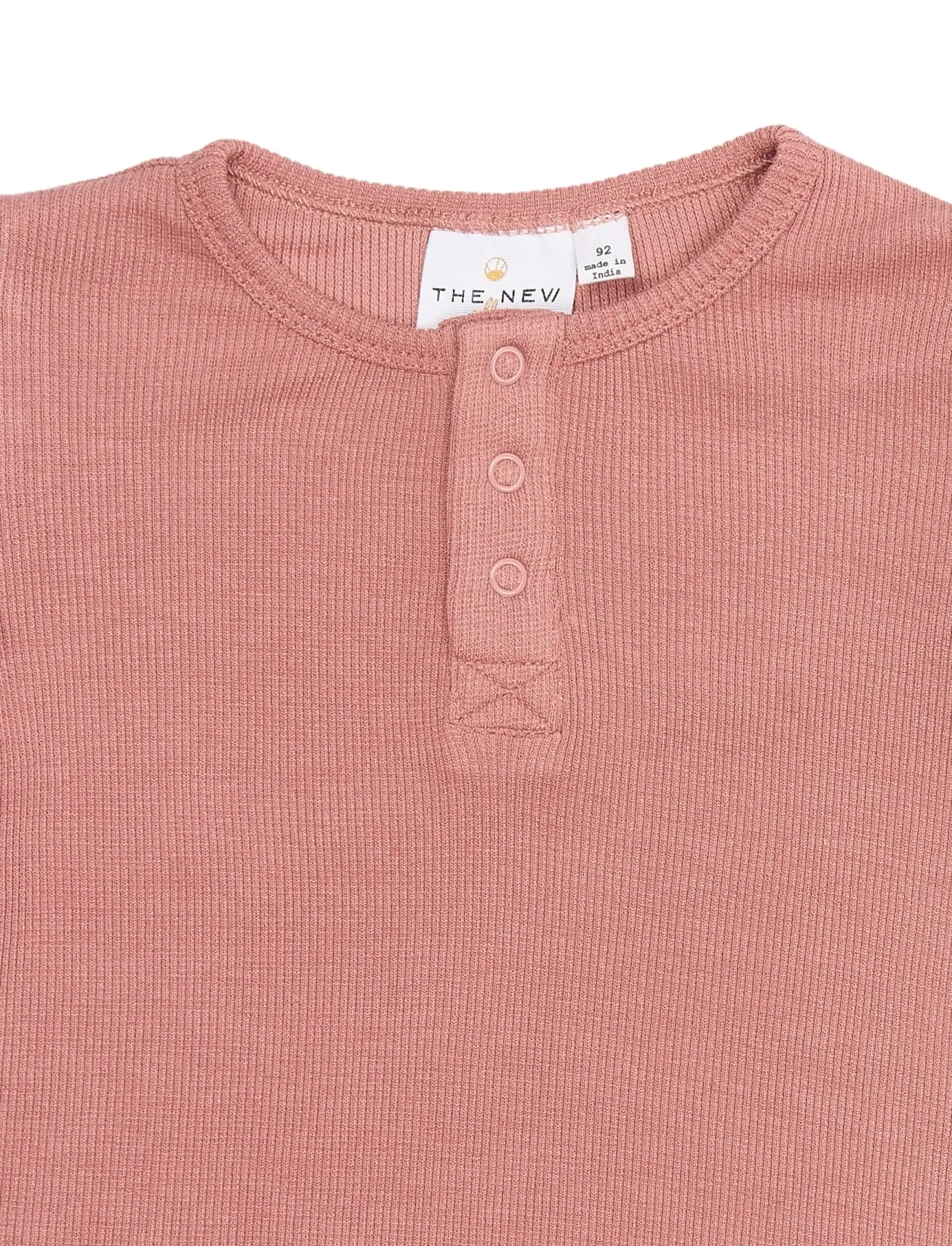 The New - TNSBOriel S_S Rib Tee - short-sleeved t-shirts - old rose - 2