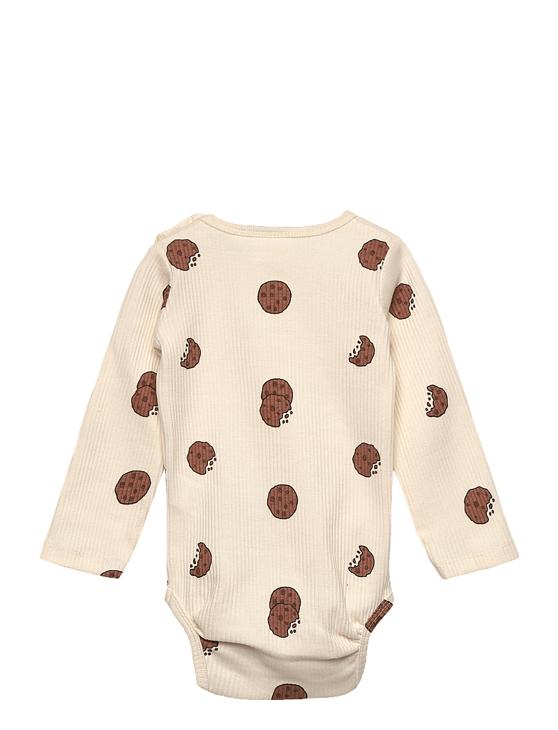 The New - TNSBRyan L_S Rib Body - long-sleeved - gardenia aop - 1