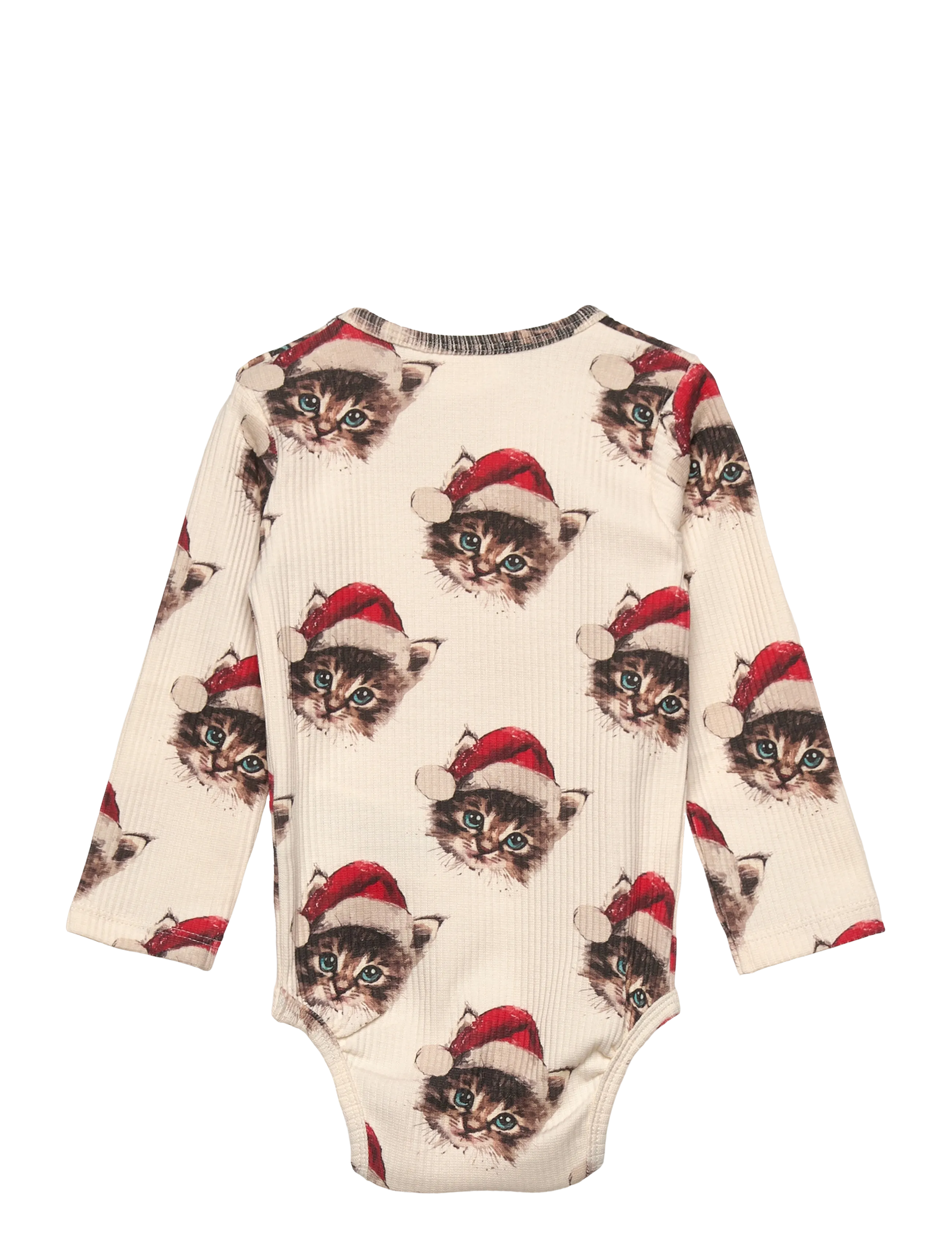 The New - TNSBHoliday L_S Rib Body - gardenia cat aop - 1