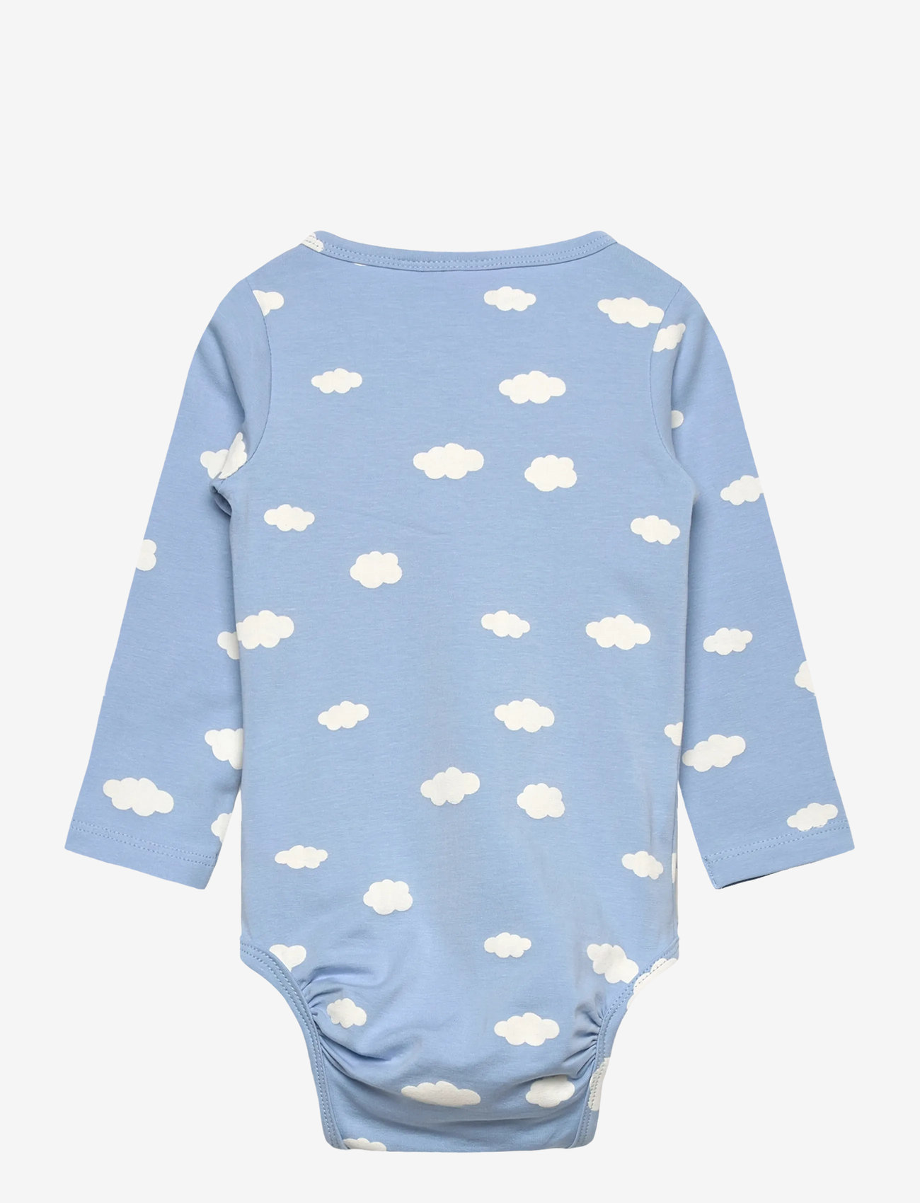 The New - TNSBPaco L_S Wrap Body - långärmade bodies - powder blue aop - 1