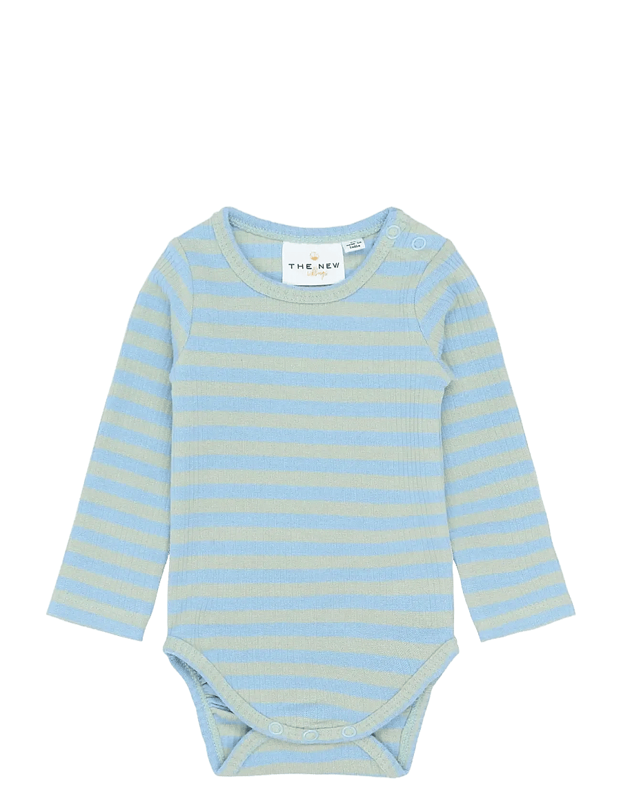 The New - TNSBFro L_S Rib Body - langærmede bodyer - forever blue striped - 0