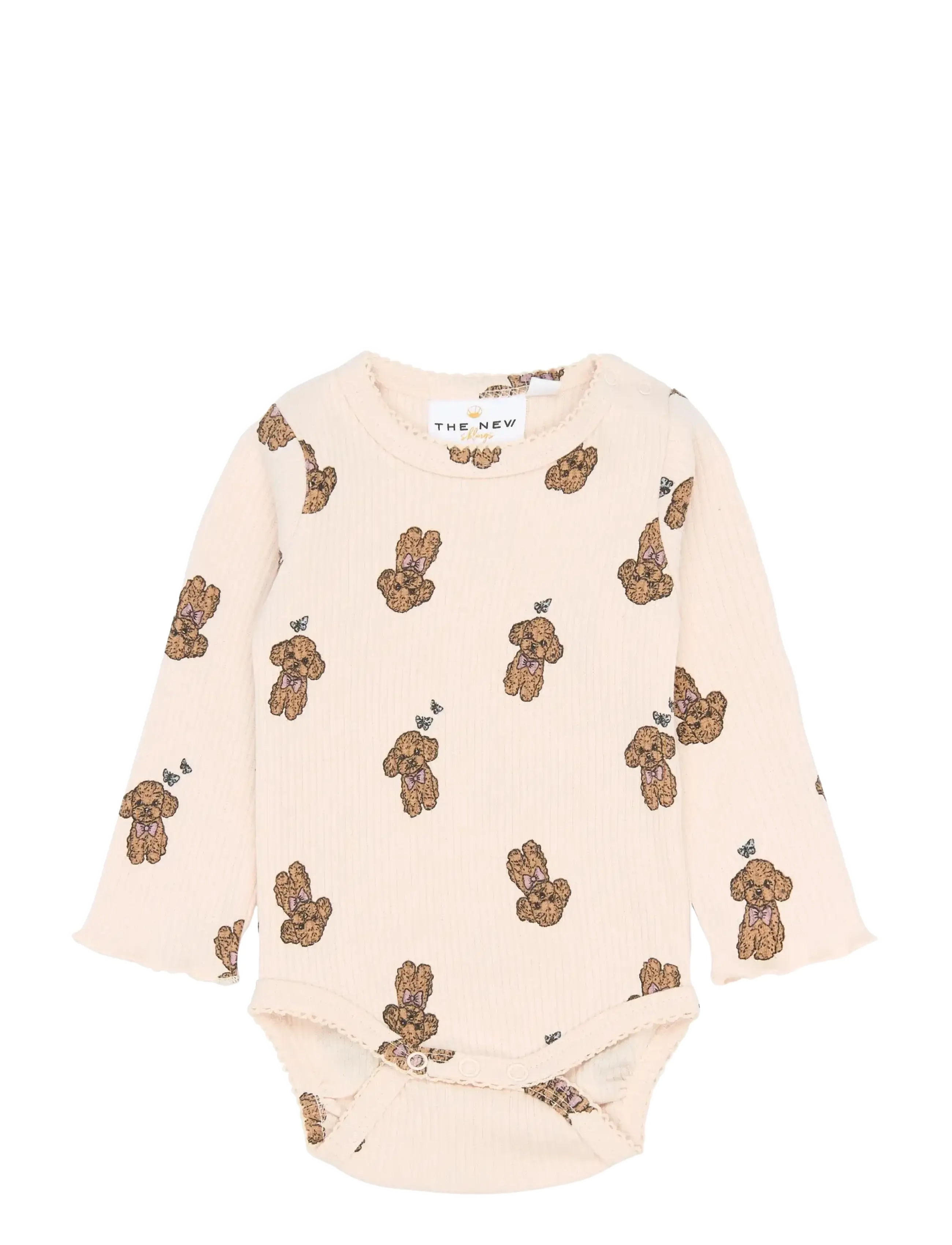 The New TNSBSona L_S Rib Body - Heldragter - SILVER PEONY AOP / pink/rose