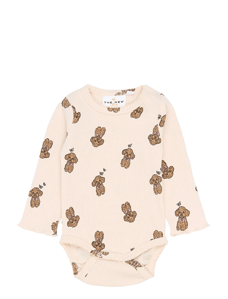 The New - TNSBSona L_S Rib Body - langärmelig - silver peony aop - 0