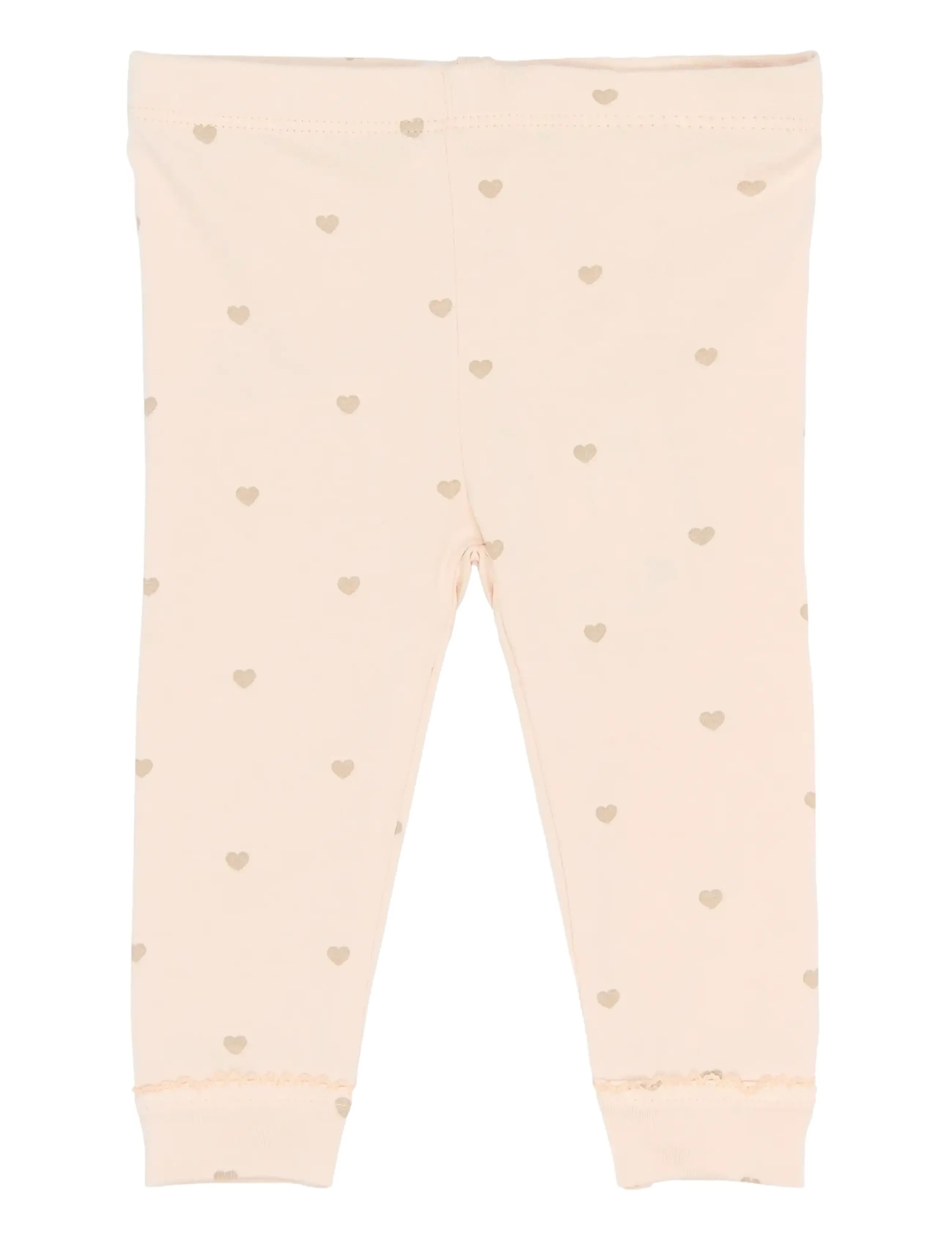 The New Tnsbnova Leggings, Børn, Leggings Med Hjerteprint, Pink, Str: 56