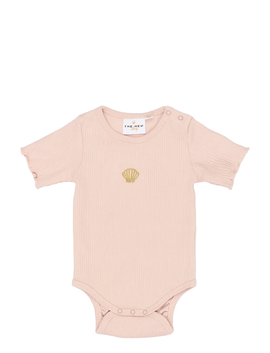The New - TNSBTianna S_S Rib Body - rompers met korte mouwen - peach whip - 1