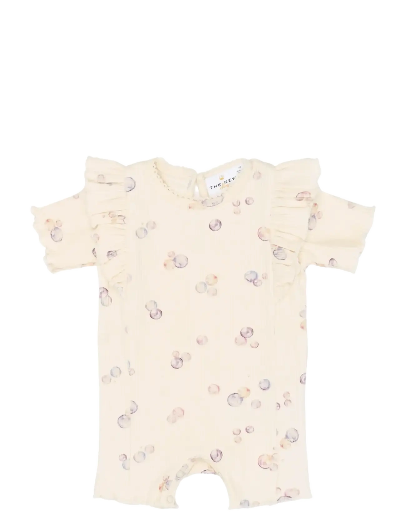 The New TNSBTamma S_S Rib Jumpsuit - The New - GARDENIA AOP / cream