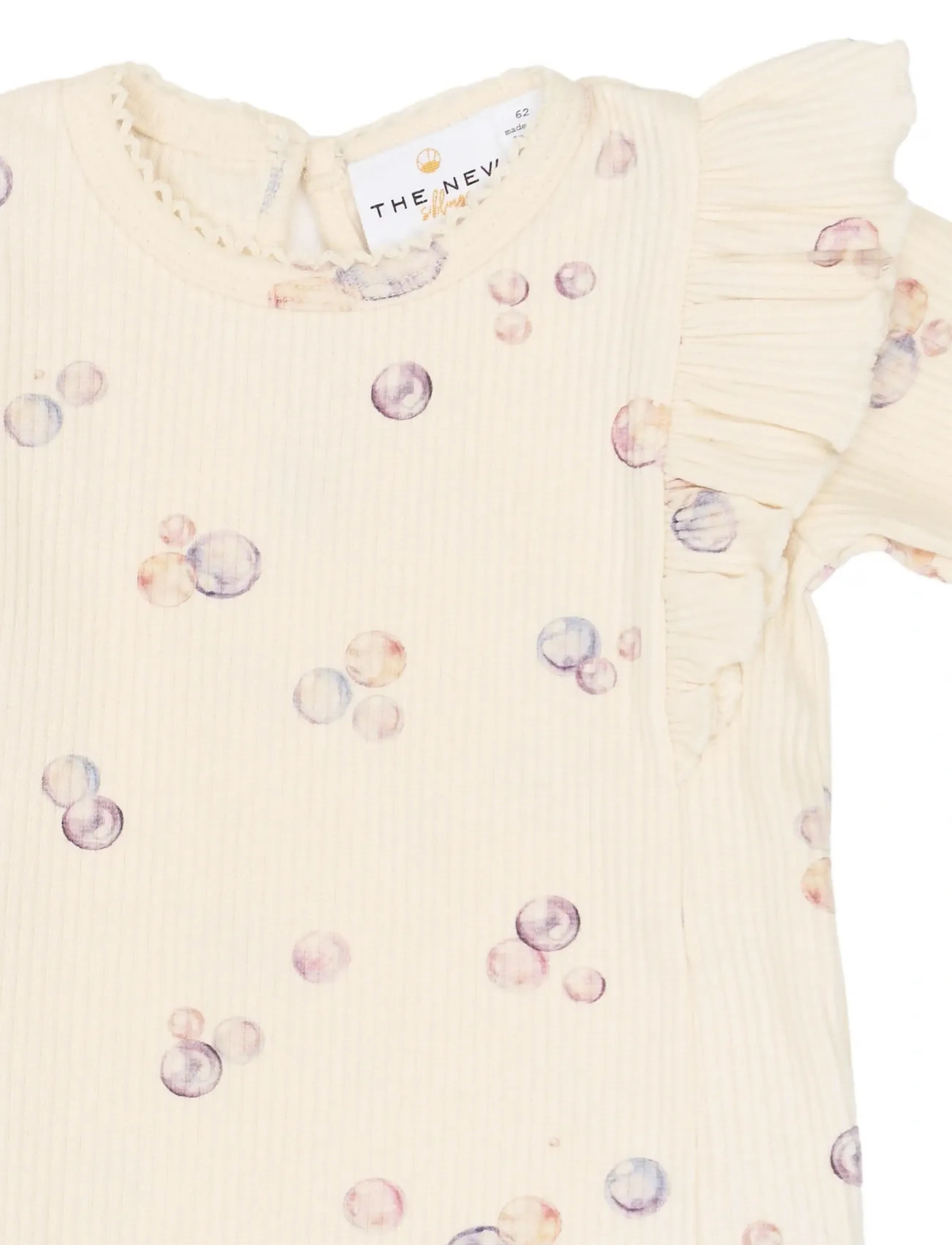 The New - TNSBTamma S_S Rib Jumpsuit - jumpsuits - gardenia aop - 3