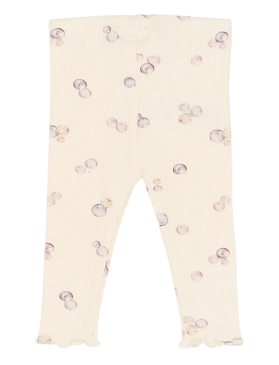 The New - TNSBTamma Rib Leggings - leggings - gardenia aop - 2