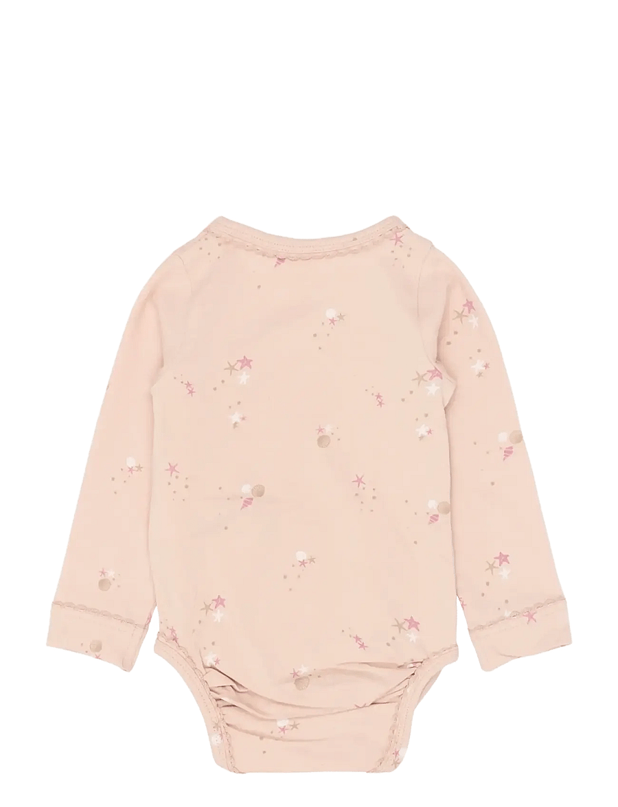 The New - TNSBTova L_S Wrap Body - langærmede bodyer - peach whip aop - 2