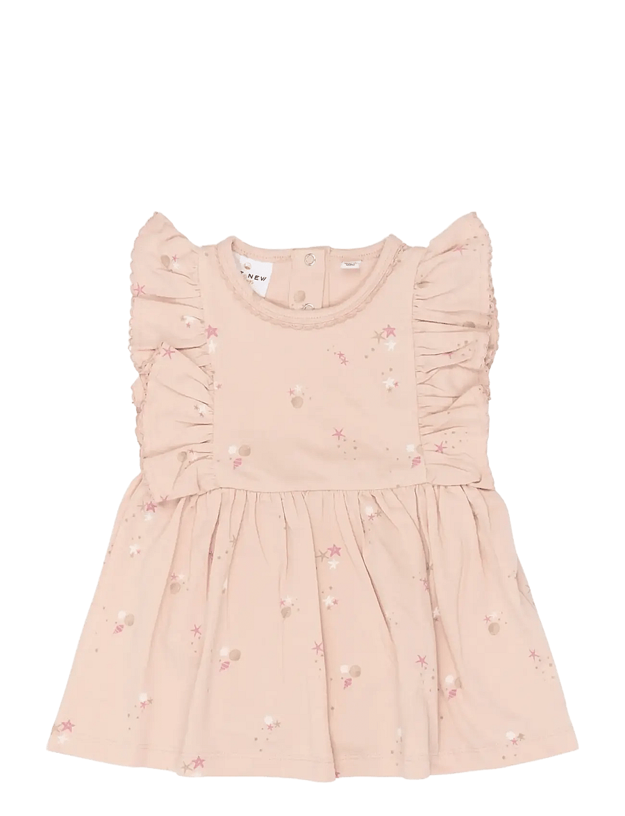 The New - TNSBTova S_L Bodydress - robes pour bébés à manches courtes - peach whip aop - 1