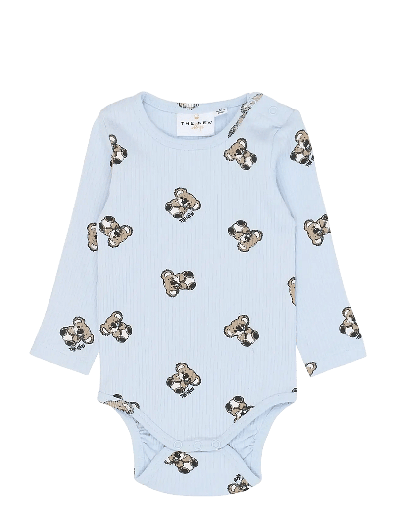 The New - TNSBTopper L_S Rib Body - long-sleeved bodies - heather aop - 1