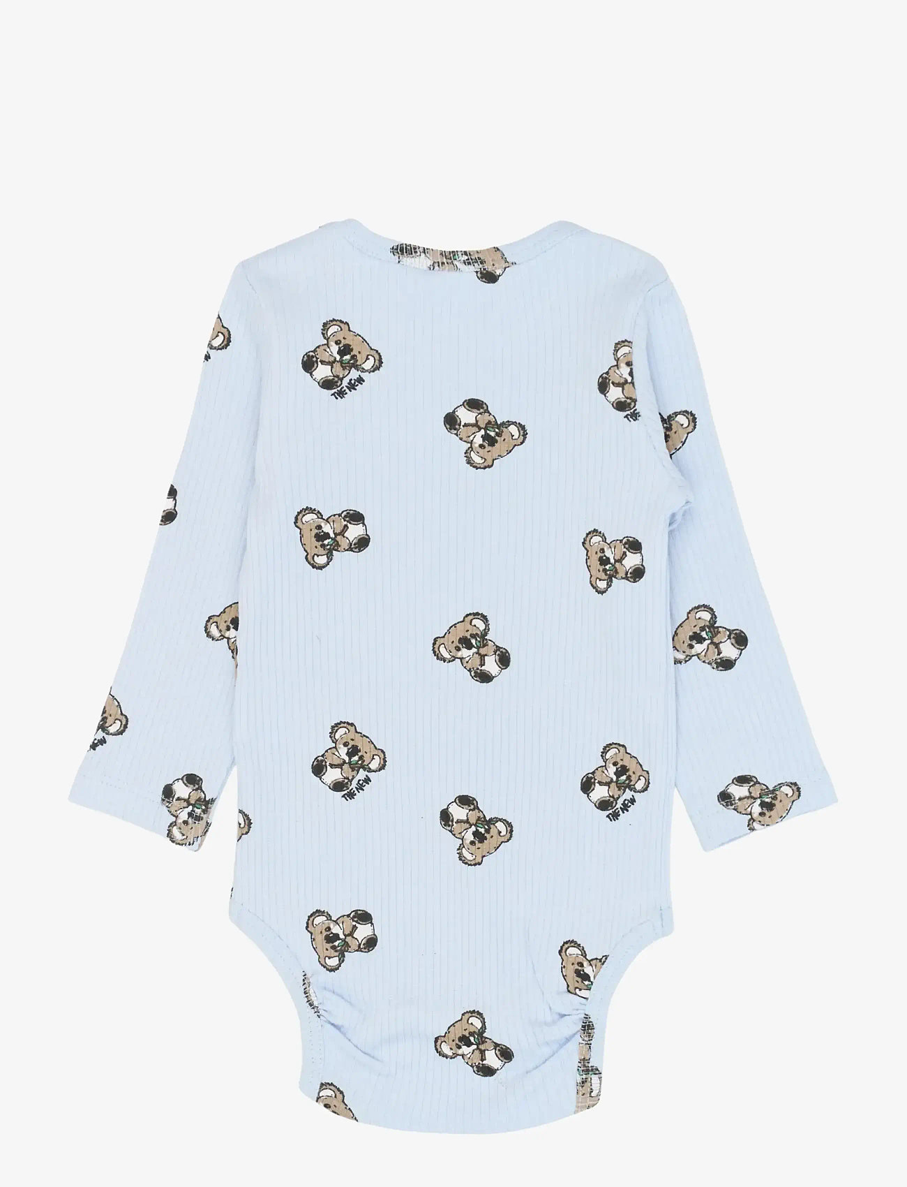 The New - TNSBTopper L_S Rib Body - long-sleeved bodies - heather aop - 2