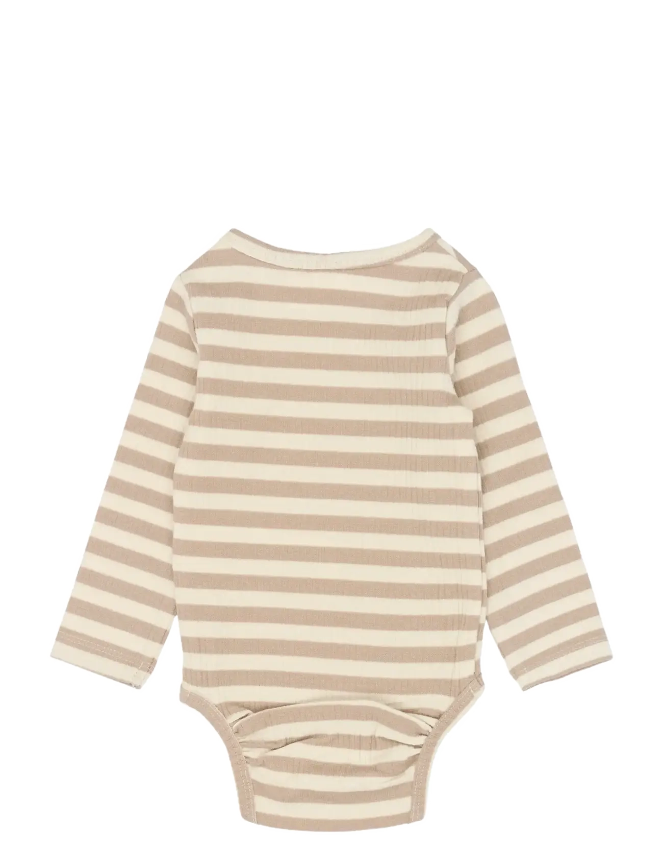 The New - TNSBFro L_S Rib Body - langærmede bodyer - humus striped - 1