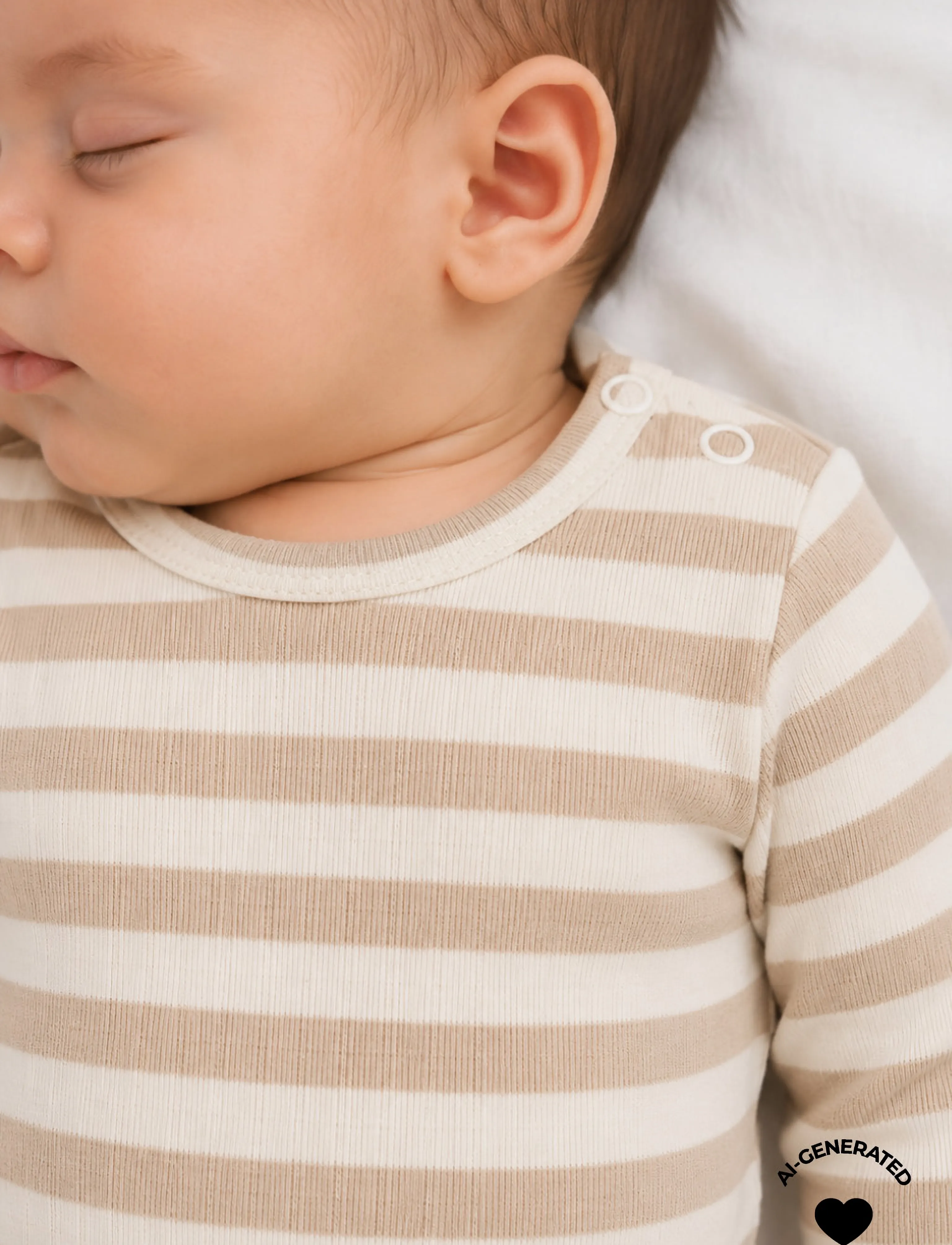The New - TNSBFro L_S Rib Body - gode sommertilbud - humus striped - 3