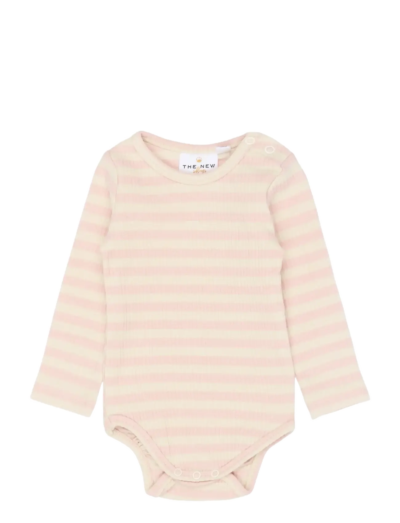 The New TNSBFro L_S Rib Body - Bodystockings - PEACH WHIP STRIPED / pink/rose