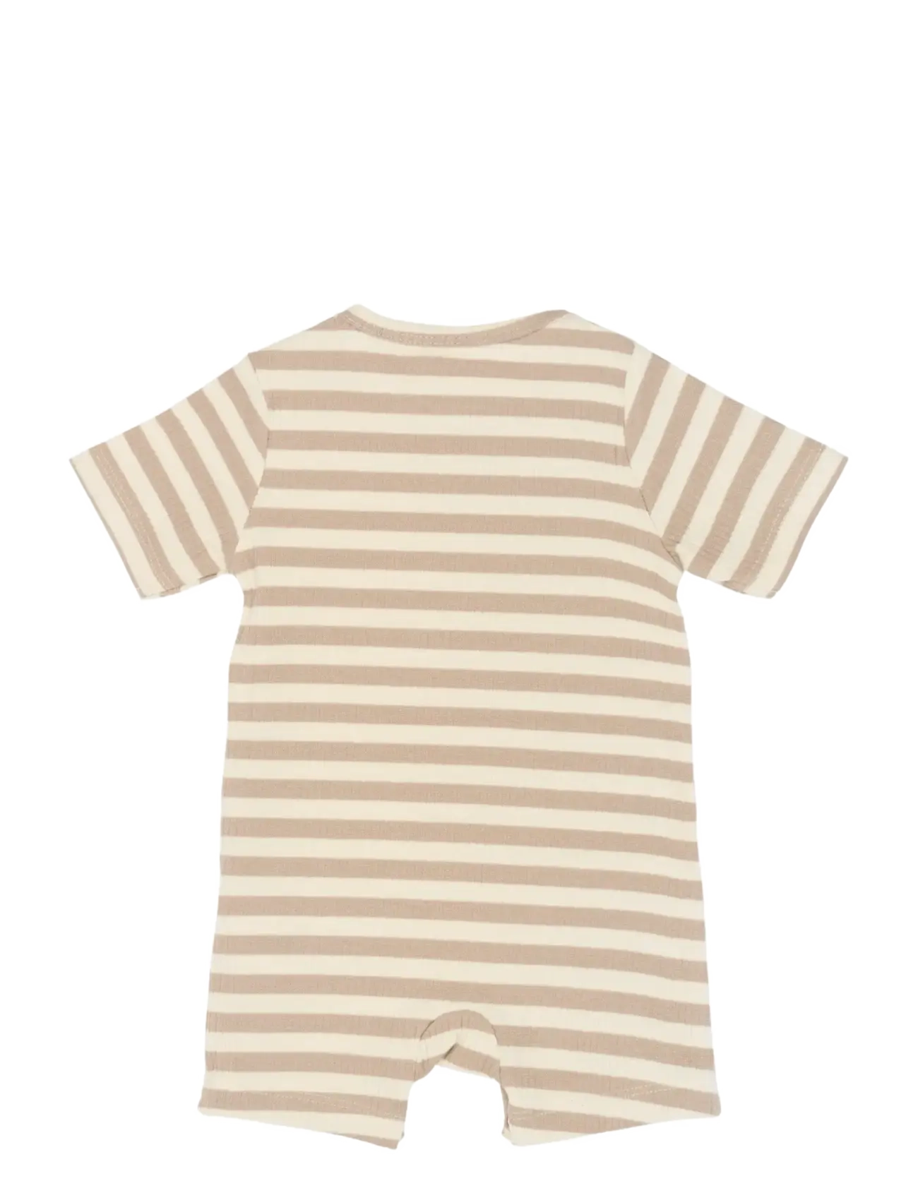 The New - TNSBFro S_S Rib Jumpsuit - kortærmede heldragter - humus striped - 2