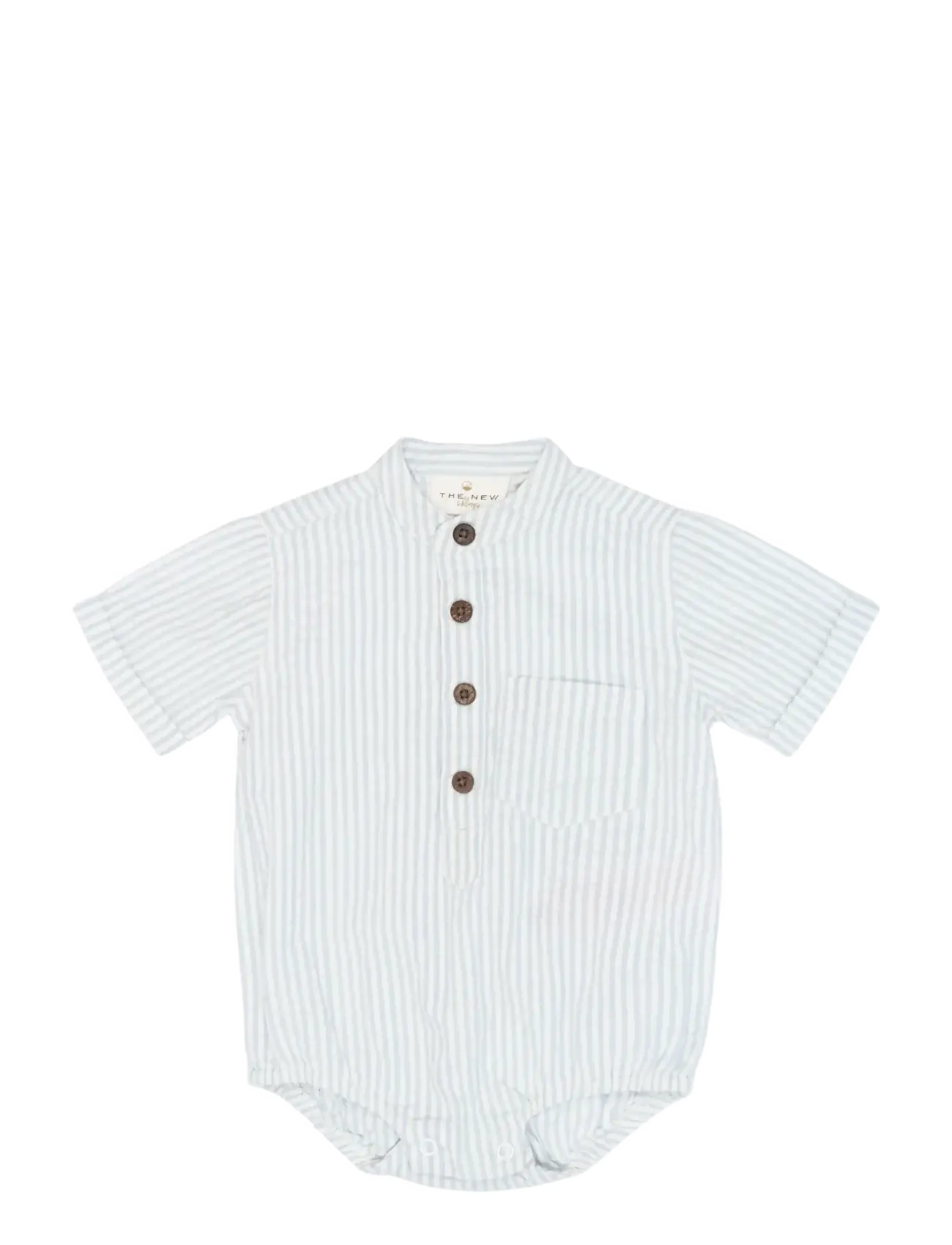 The New TNSBToby S_S Body - Clothing - HEATHER STRIPED / blue