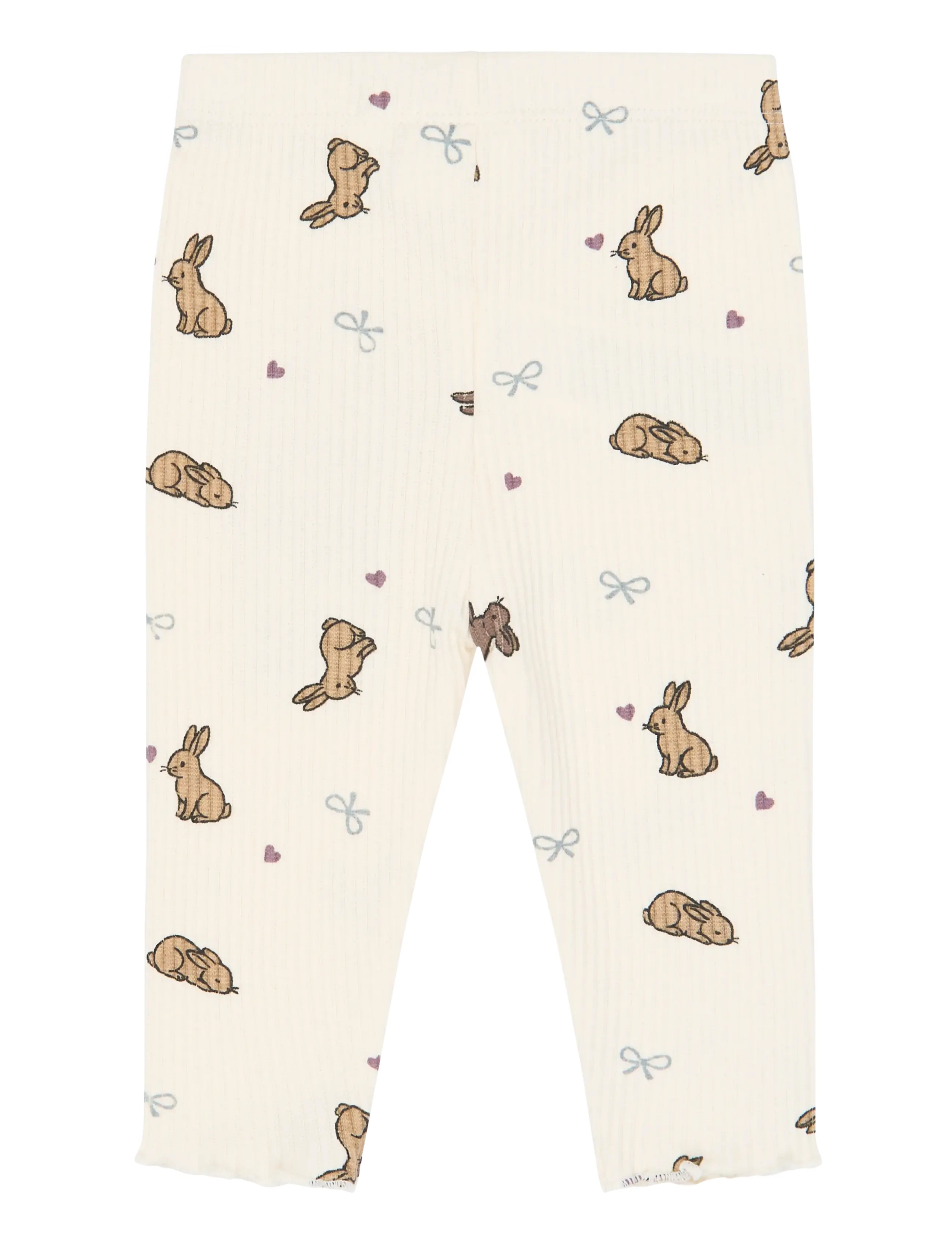The New - TNSBVenna Rib Leggings - leggings - gardenia aop - 2
