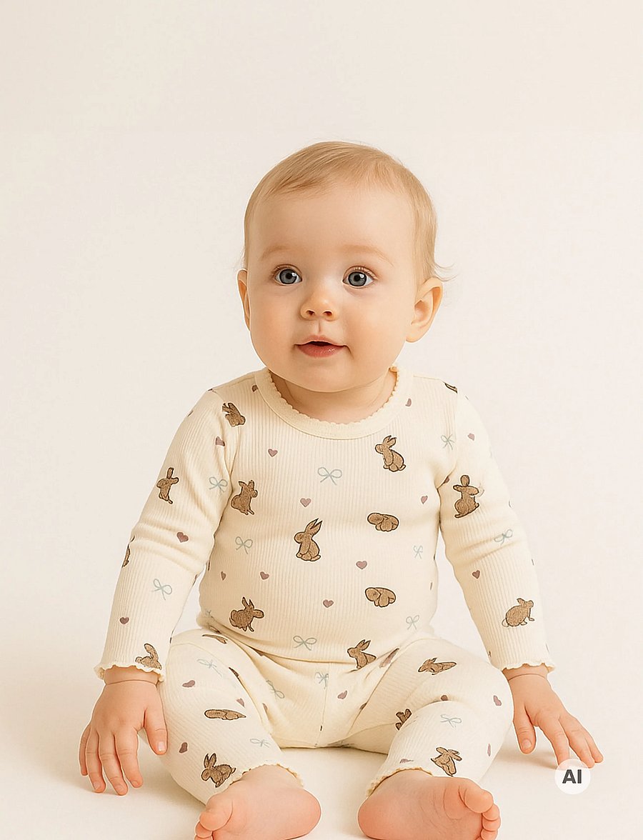 The New - TNSBVenna Rib Leggings - leggings - gardenia aop - 0