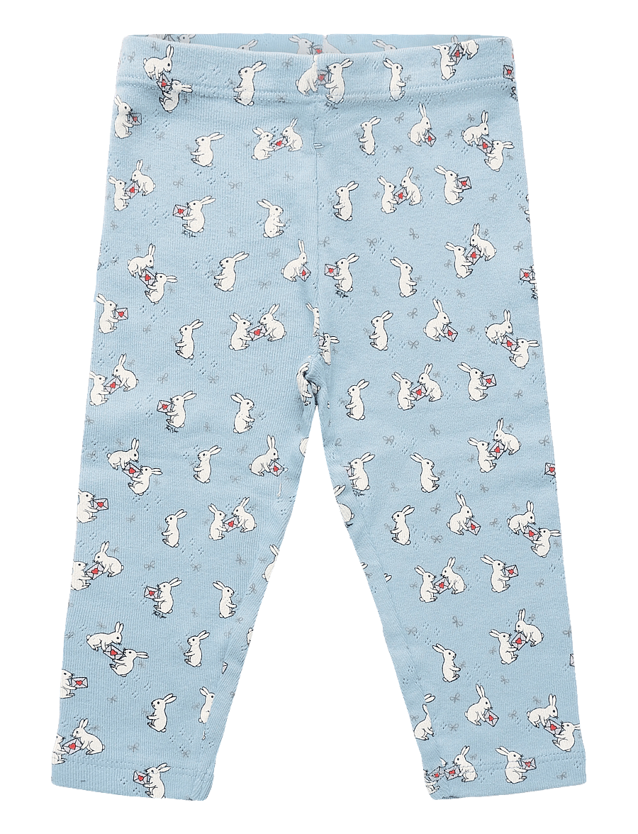 The New - TNSBVita Pointelle Leggings - ashley blue aop - 0