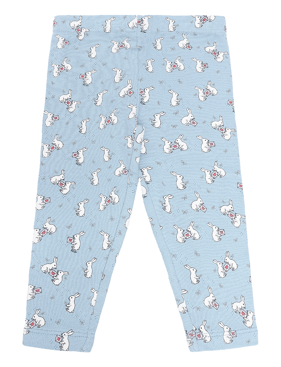 The New - TNSBVita Pointelle Leggings - ashley blue aop - 1
