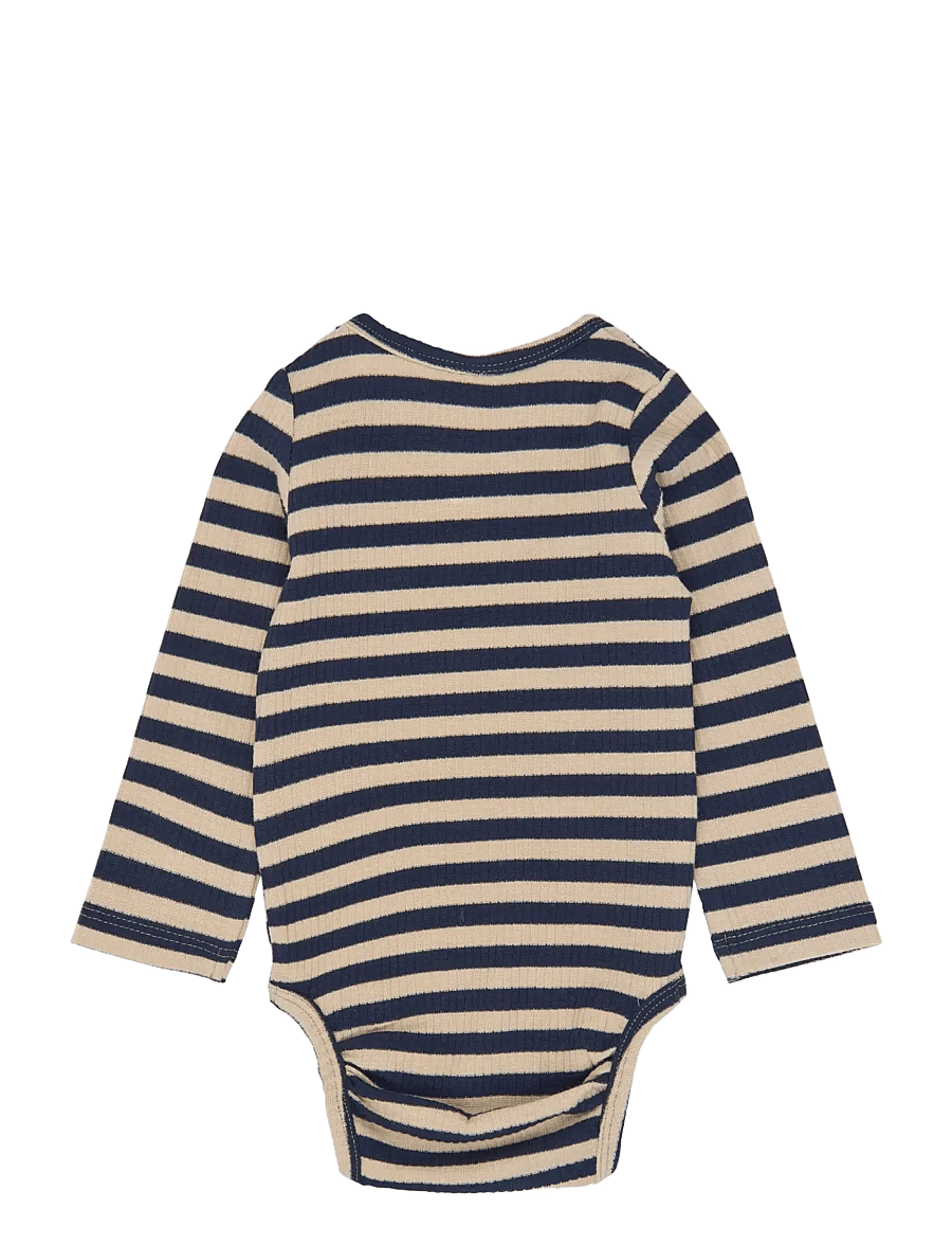 The New - TNSBFro Rib Leggings - langärmelige bodys - elderberry-gardenia striped tn - 0