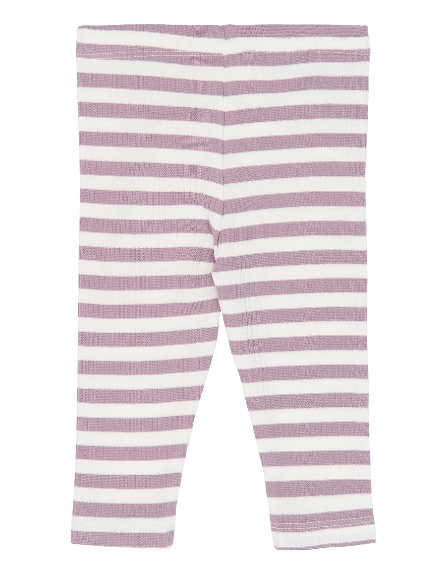 The New - TNSBFro Rib Leggings - langärmelige bodys - elderberry-gardenia striped tn - 1