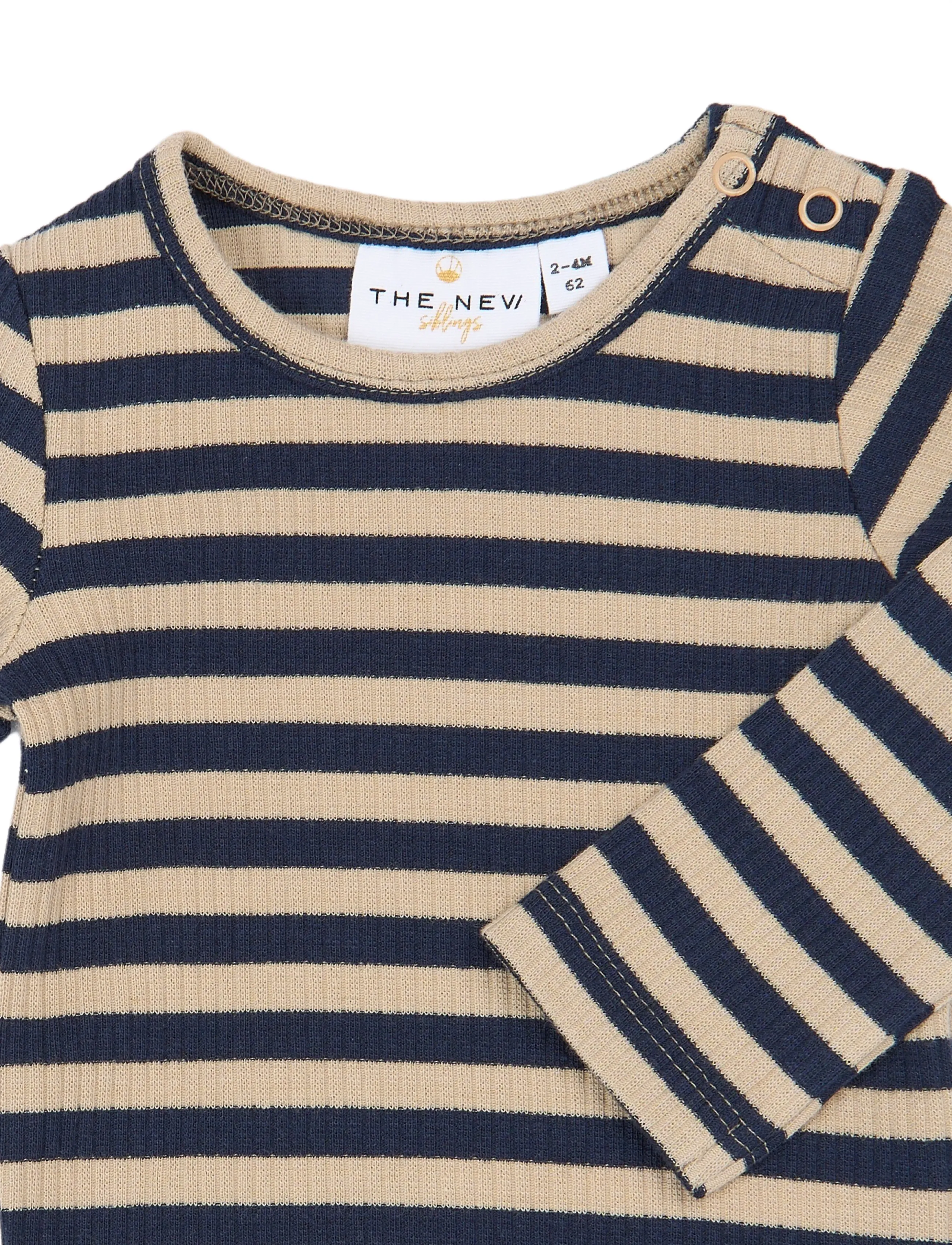 The New - TNSBFro Rib Leggings - langärmelige bodys - elderberry-gardenia striped tn - 2
