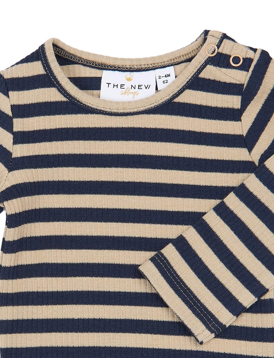The New - TNSBFro Rib Leggings - langärmelige bodys - elderberry-gardenia striped tn - 2