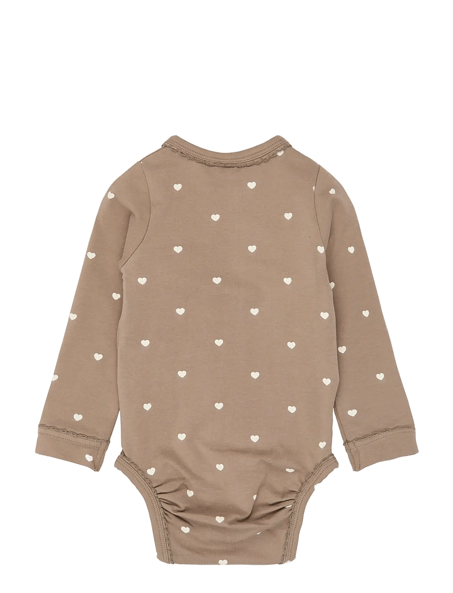 The New - TNSBNova L_S Wrap Body - langärmelige bodys - taupe gray aop tn - 2
