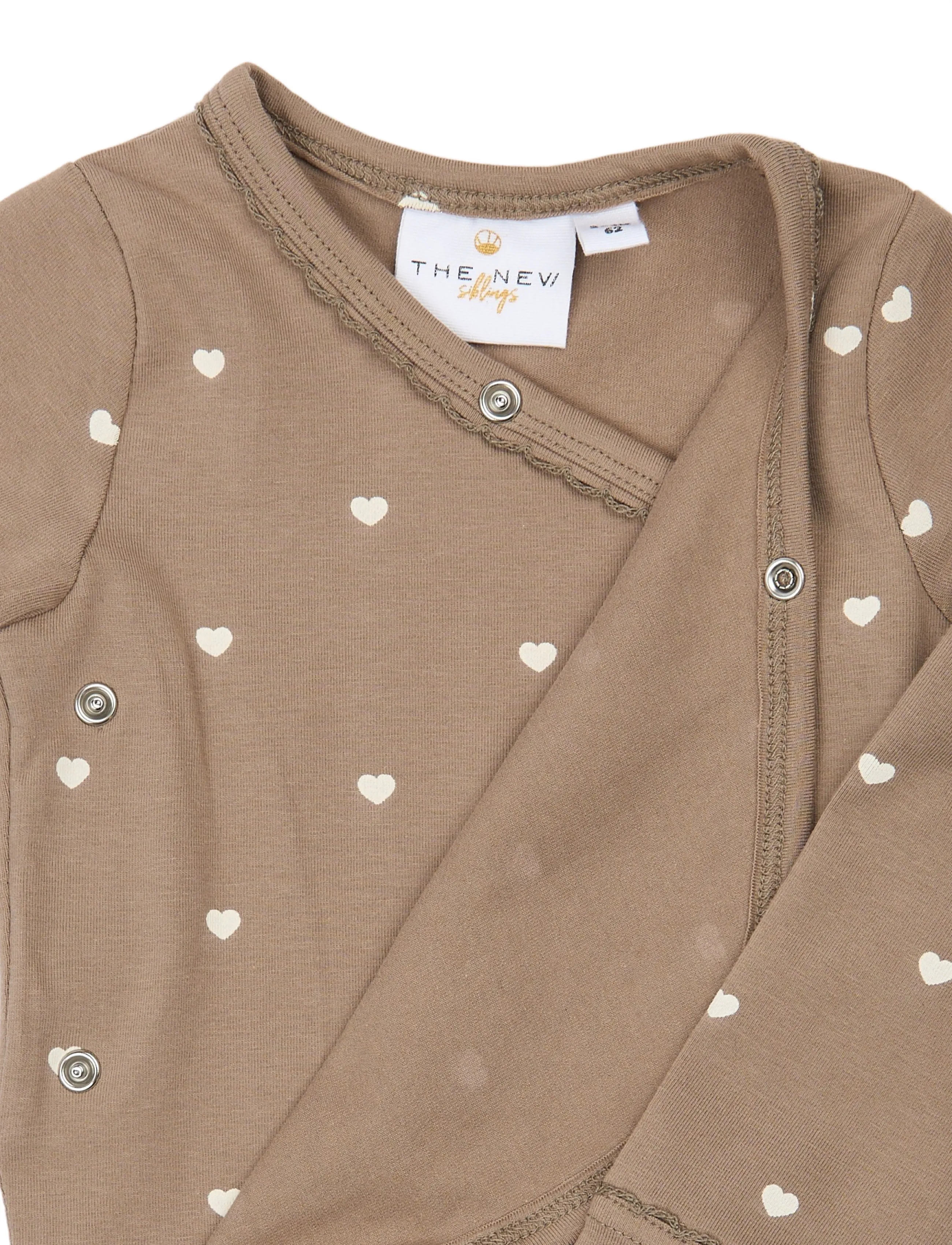 The New - TNSBNova L_S Wrap Body - langärmelige bodys - taupe gray aop tn - 3