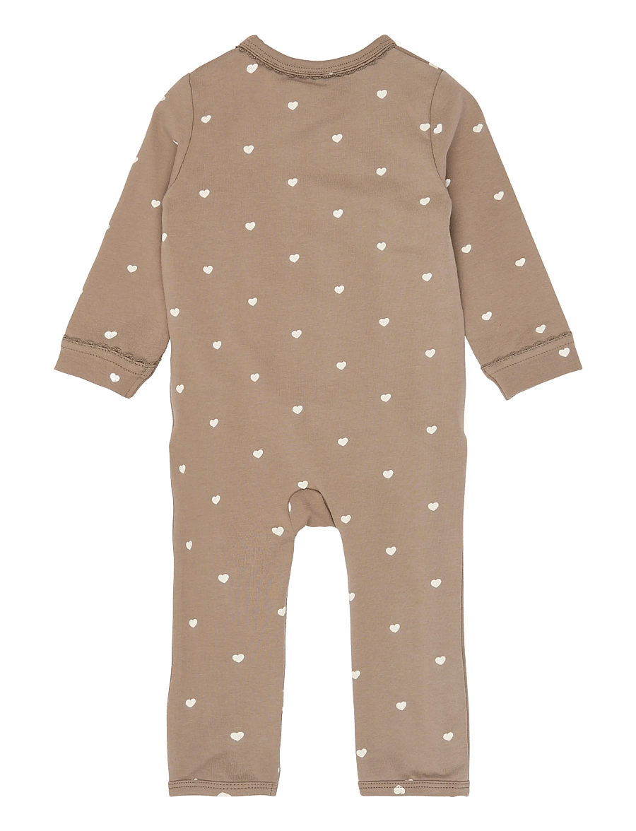 The New - TNSBNova L_S Wrap Jumpsuit - jumpsuits - taupe gray aop tn - 2
