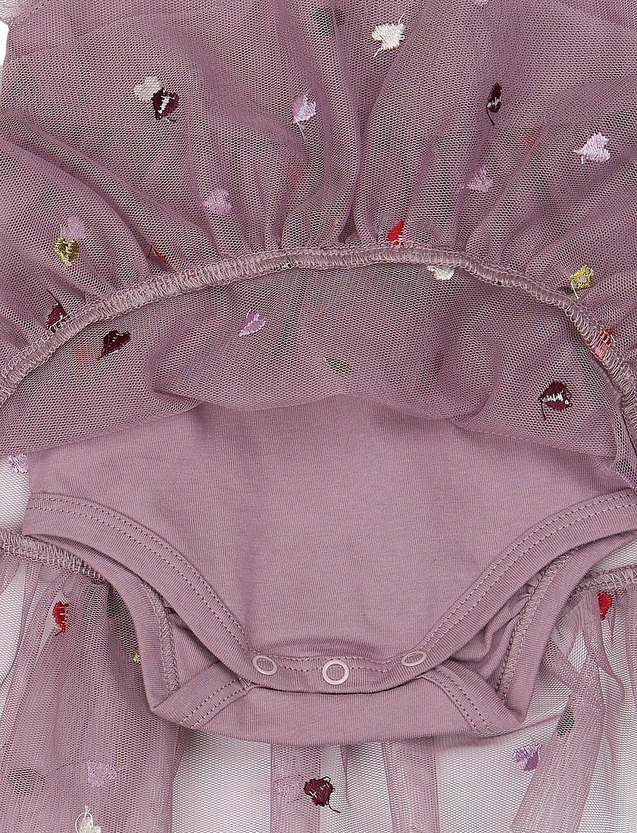 The New - TNSBVadia S_L Mesh Bodydress - kurzärmelige bodys - elderberry emb tn - 2