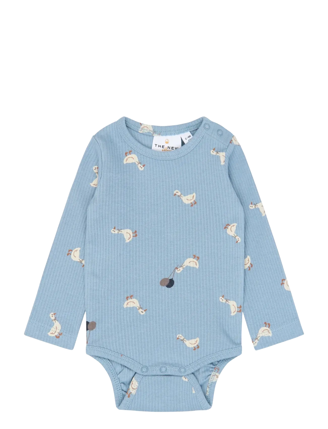 The New TNSBVito L_S Rib Body - Baby 44-92 - ASHLEY BLUE AOP / blue