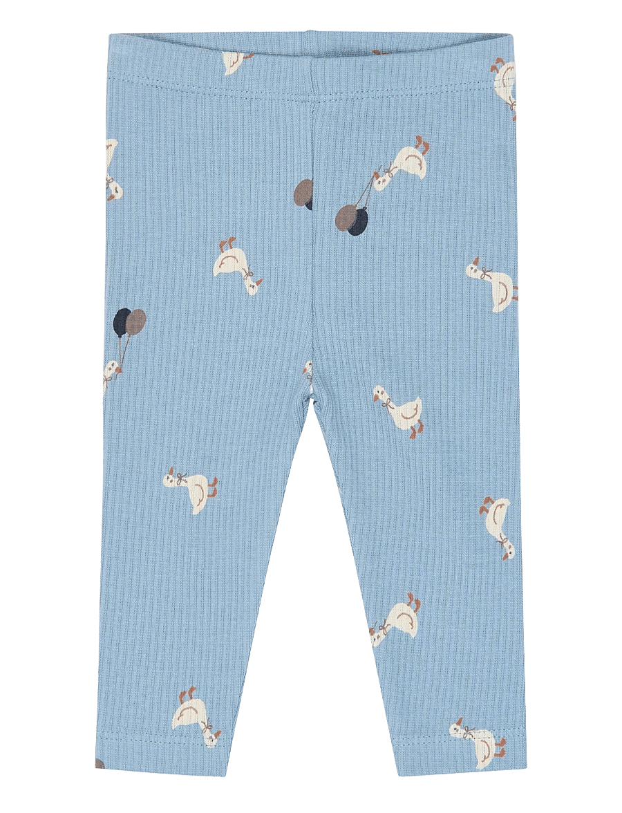 The New - TNSBVito Rib Leggings - leggings - ashley blue aop - 1