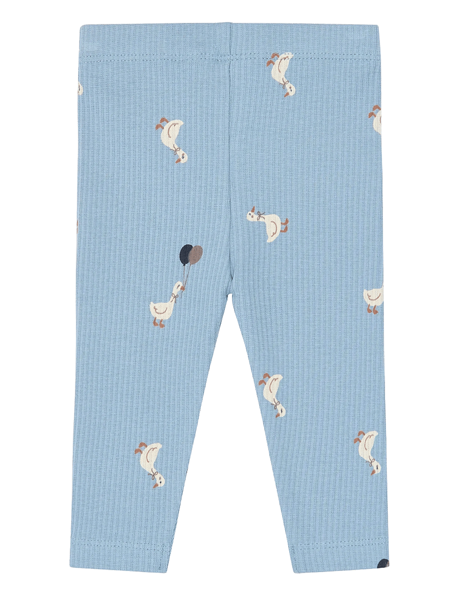 The New - TNSBVito Rib Leggings - langærmede bodyer - ashley blue aop - 2