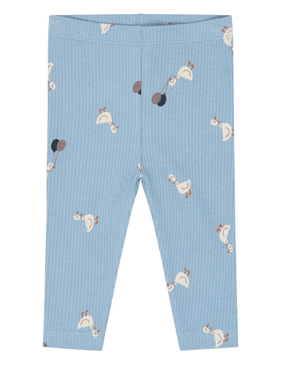 The New - TNSBVito Rib Leggings - langærmede bodyer - gardenia aop - 0