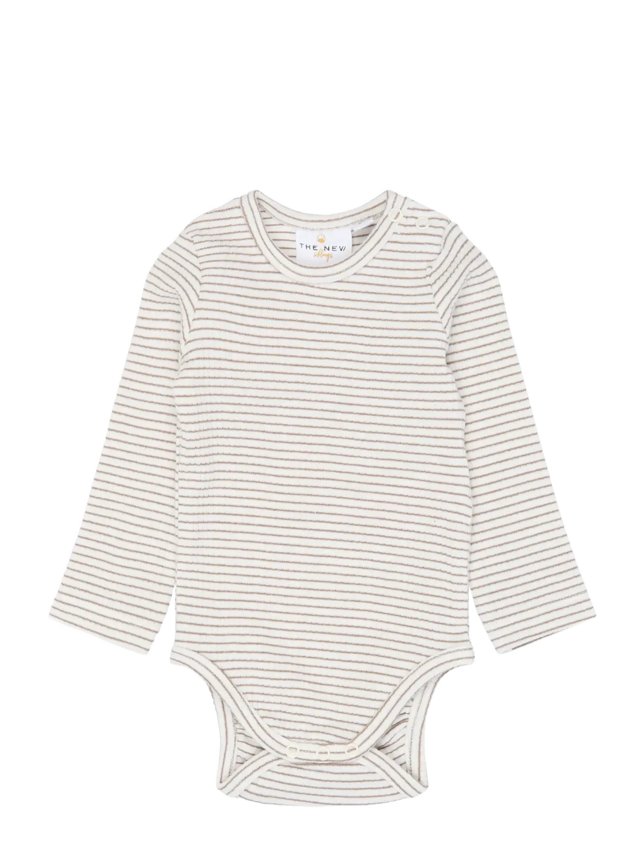 The New - TNSBVitus L_S Rib Body - langärmelige bodys - taupe gray striped tn - 2