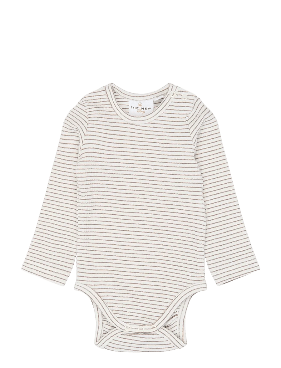 The New - TNSBVitus L_S Rib Body - langärmelige bodys - taupe gray striped tn - 2