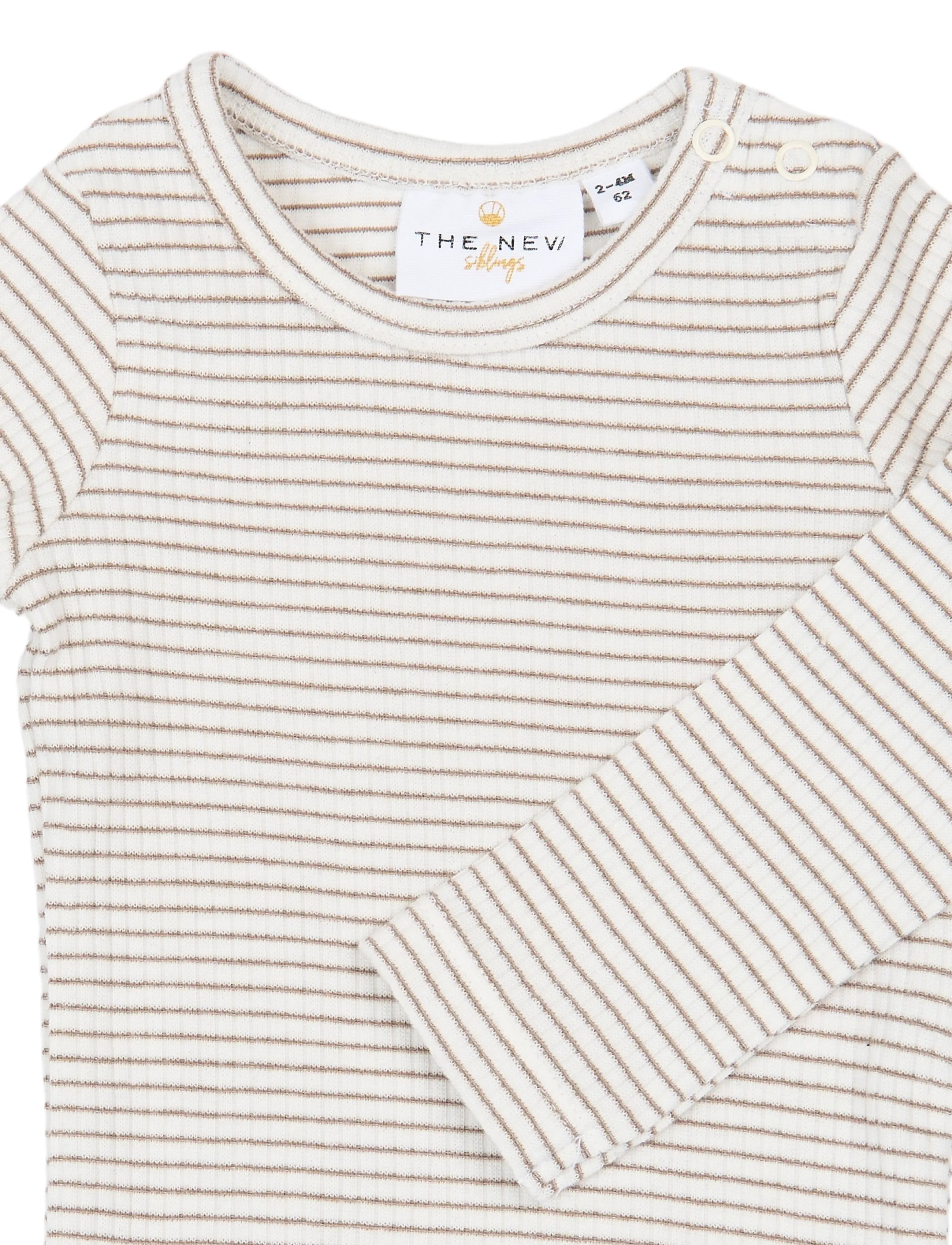 The New - TNSBVitus L_S Rib Body - langärmelige bodys - taupe gray striped tn - 4