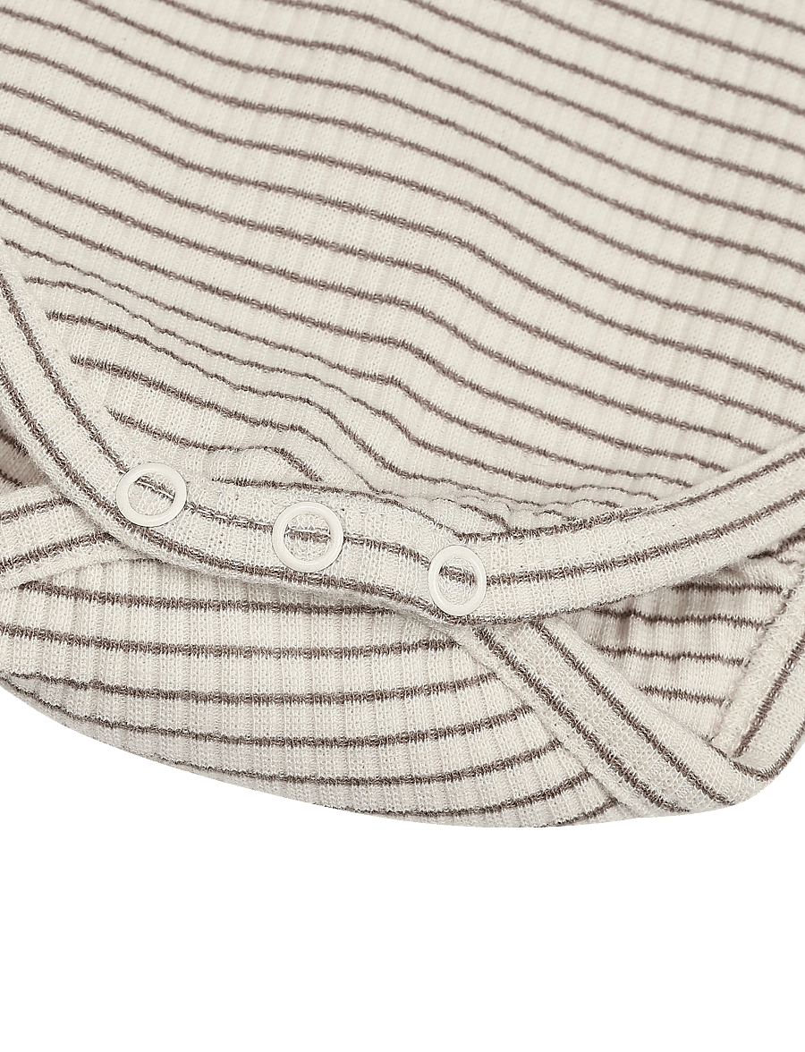 The New - TNSBVitus L_S Rib Body - langärmelige bodys - taupe gray striped tn - 3